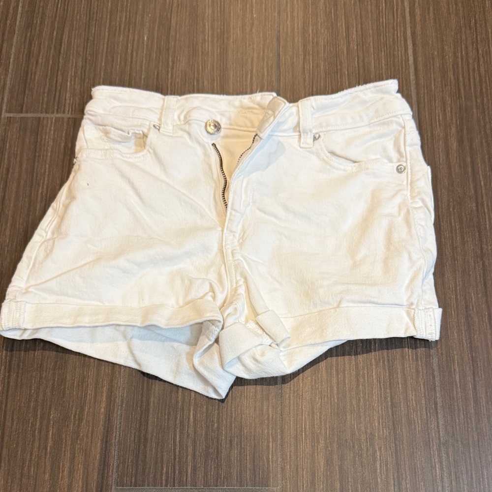 American Eagle Outfitters Women's Cream Jean Shorts